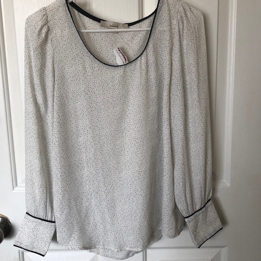 Black Dotted Blouse